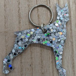 Boxer Glitter Keychains